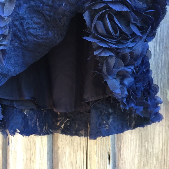 Satin Rose Corsage Drape Mini Skirt